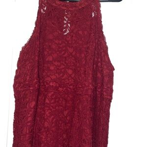 Torrid Burgundy Lace Dress